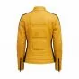 Kill Bill Yellow and Black Motorcycle Leather Jacket back view