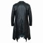 Maleficent Black Leather Coat back view