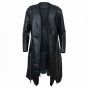 Maleficent Black Leather Coat front view
