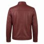 Resident Evil Alice Red Leather Jacket back view