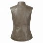 Rey Star Wars Brown Leather Vest back view
