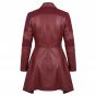 Scarlet Witch Red Leather Coat back view