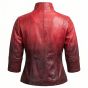 Scarlet Witch Red Leather Jacket back view