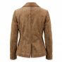 The Mummy Evelyn Brown Leather Jacket back view
