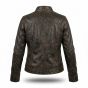 Tomb Raider Lara Croft Brown Leather Jacket back view