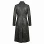 Underworld Selene Black Leather Coat back view