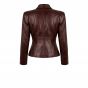 X-Men Jean Grey Red Leather Jacket back view