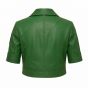 X-Men Rogue Brown Leather Jacket back view