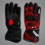 Francesco Bagnaia Black and Red Gloves MotoGP 2024 upper and lower view