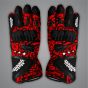 Francesco Bagnaia Black and Red Gloves MotoGP 2024 front view