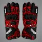 Francesco Bagnaia Black and Red Gloves MotoGP 2024 front view