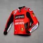 Leather Motorcycle Jacket Ducati Francesco Bagnaia MotoGP 2021 left view