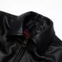Heritage Black Biker Jacket Women collar