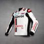 Honda Repsol Leather Jacket White left view