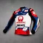 Ducati Leather Biker Jacket Johann Zarco MotoGP 2022 left view