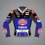 Jonathan Rea Black and Blue Motorcycle Jacket Yamaha WSBK 2024 front view
