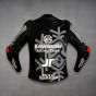 Jonathan Rea Kawasaki Leather Motorcycle Jacket Jerez Test 2022 back view