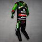 Combinaison Moto Kawasaki Jonathan Rea Wsbk 2020 vue latérale arrière
