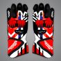 Jonathan Rea Race Gloves Honda HRC WSBK 2026 Front View