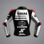 Jonathan Rea Yamaha Black and White Moto Jacket 2023 WT back viewv