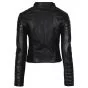 Ladies Jacket Leather Back VIew