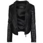 Ladies Jacket Leather Front Inner View