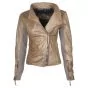 ladies black leather jacket