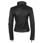 ladies black leather jacket