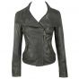 Lamb Leather Asymmetrical Jacket