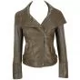Women's Asymmetrical Leather Jacket