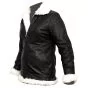 Long Leather Jacket With Fur