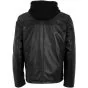 Veste en Cuir Avec Capuche