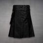Leather Mens Gothic Kilt back view
