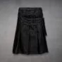 Leather Mens Gothic Kilt front view
