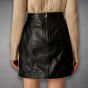 Leather Mini Skirt black
