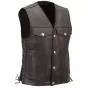 Mens Leather Motorcycle Vest