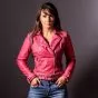 Pink Leather Jacket Outfit