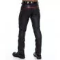 leather stripe pants
