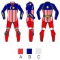 Malaysia Flag Leather Motorbike Suit