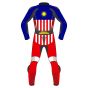 Malaysia Flag Leather Motorbike Suit
