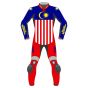 Malaysia Flag Leather Motorbike Suit