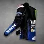Veste En Cuir Monster Yamaha Maverick Vinales Motogp 2019 Vue de gauche