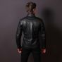 Blouson Cuir Noir Homme