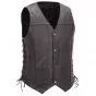 Leather Motorcycle Vest Mens