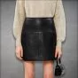Mini Leather Skirt front