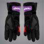 Palm side of MotoGP racing gloves with TPU sliders and reinforced thumb grip