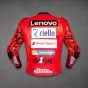 Moto Racer Leather Jacket Francesco 2024 back view