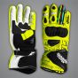 Neon Yellow Motorcycle Gloves Alvaro Bautista SBK 2023 Front and Palm View