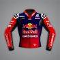 Pedro Acosta Red Bull Leather Biker Jacket MotoGP 2024 front view
