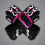 Pink and Black Motorcycle Gloves